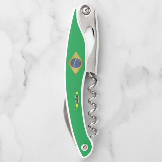 Brasilianische Flagge Kellnermesser (Rückseite)