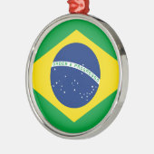 Brasilianische Flagge Keramik Ornament (Links)