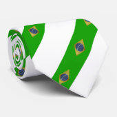 Brasilianische Flagge Krawatte (Gerollt)