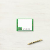 Brasilianische Flagge Lehrerin Glitzer Lehrerin Kl Post-it Klebezettel (Auf Schreibtisch)