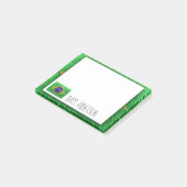 Brasilianische Flagge Lehrerin Glitzer Lehrerin Kl Post-it Klebezettel (angewinkelt)