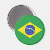 Brasilianische Flagge Magnet (Vorderseite/Rückseite)