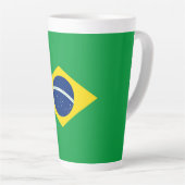 Brasilianische Flagge Milchtasse (Rechte Ecke)