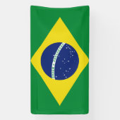 Brasilianische Flagge mit Sonderbannerzeichen Banner (Vertikal)