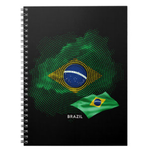 Brasilianische Flagge Notizblock
