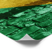 Brasilianische Flagge Poster (Ecke)