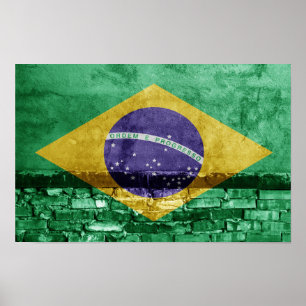 Brasilianische Flagge Poster