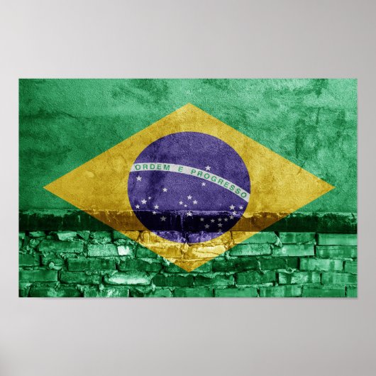 Brasilianische Flagge Poster (Vorne)