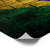 Brasilianische Flagge Poster (Ecke)