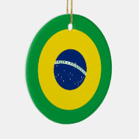 Brasilianische Flagge Roundel, runde brasilianisch