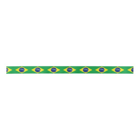 Brasilianische Flagge Satinband (Vorderseite)