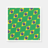 Brasilianische Flagge. Serviette (Vorderseite)