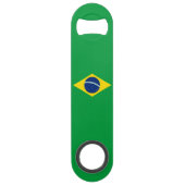Brasilianische Flagge Stainless Steel Bottle Opene Speed Flaschenöffner (Rückseite)