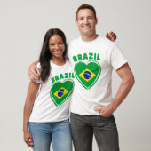 Brasilianische Flagge T-Shirt (Unisex)