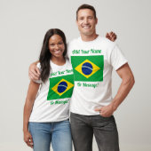 Brasilianische Flagge T-Shirt (Unisex)