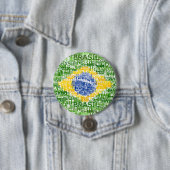 Brasilianische Flagge - Textbrasilien Button (Beispiel)