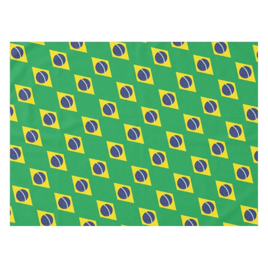 Brasilianische Flagge Tischdecke (Vorderseite (Horizontal))