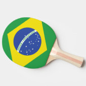 Brasilianische Flagge Tischtennis Schläger (Seitenansicht)