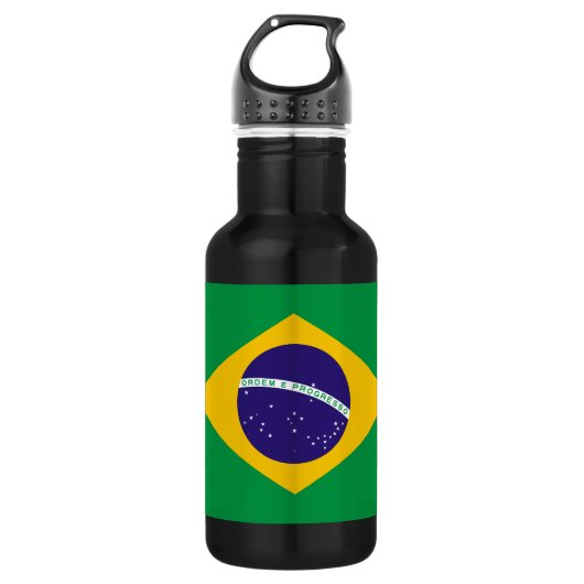 Brasilianische Flagge Trinkflasche (Vorderseite)
