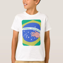 Brasilianische Flagge und Lulas Hand - Patriotisch