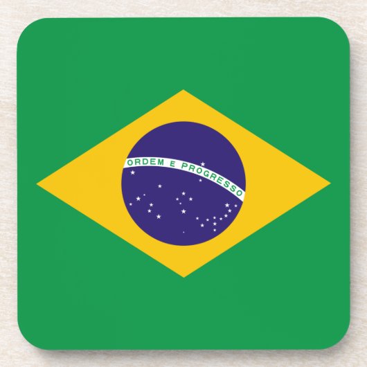 Brasilianische Flagge Untersetzer (Vorderseite)