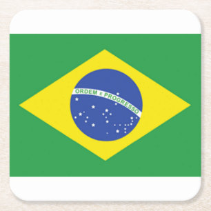 Brasilianische Flagge Untersetzer