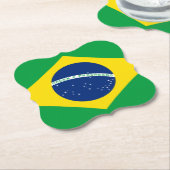 Brasilianische Flagge Untersetzer (angewinkelt)