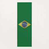 Brasilianische Flagge Yogamatte (Rückseite)