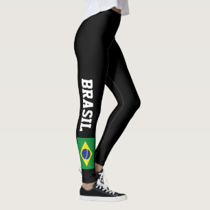 Brasilianische Flaggen-Leggings für Leggings