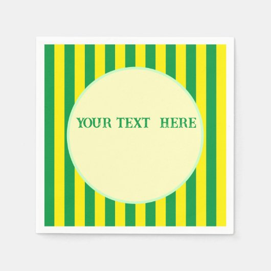 Brasilianische Flaggenfarben - Benutzerdefinierter Serviette (Vorderseite)