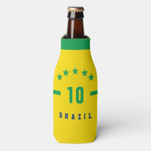 Brasilianische Flaggenfarben Weltmeisterschaft Fu Flaschenkühler