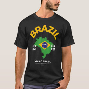 Brasilianische Flaggenidee für Männer & Brasiliane T-Shirt