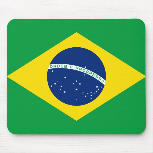 Brasilianische Flaggenmousepad Mousepad (Vorne)