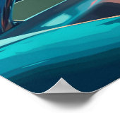 Brasilianische Frau auf einer Yacht bei Sunset Pai Poster (Ecke)