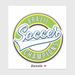 Brasilianische Fußball-Champions Aufkleber