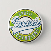 Brasilianische Fußball-Champions Button (Vorderseite)