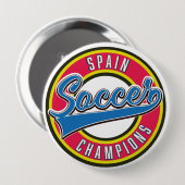 Brasilianische Fußball-Champions Button (Vorne & Hinten)