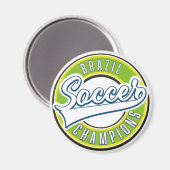 Brasilianische Fußball-Champions Magnet (Vorderseite/Rückseite)