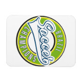 Brasilianische Fußball-Champions Magnet (Horizontal)