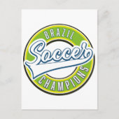 Brasilianische Fußball-Champions Postkarte (Vorderseite)