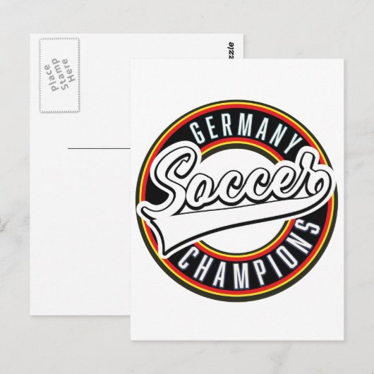 Brasilianische Fußball-Champions Postkarte (Vorne/Hinten)