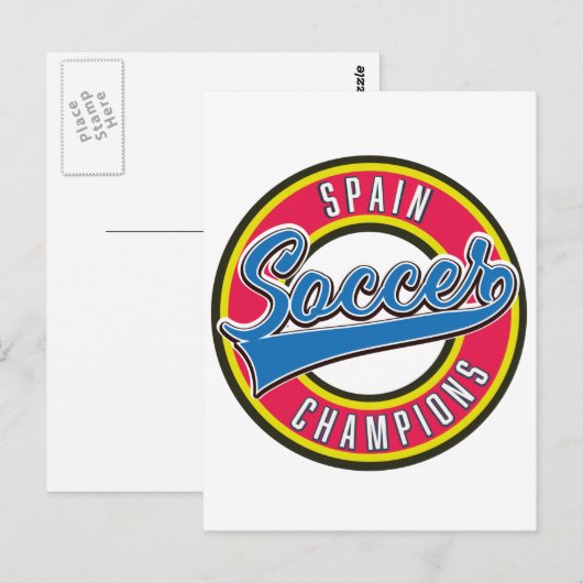 Brasilianische Fußball-Champions Postkarte (Vorne/Hinten)