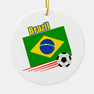 Brasilianische Fußballmannschaft Keramikornament