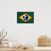 Brasilianische Fußballmannschaft Poster (Küche)