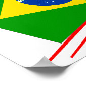 Brasilianische Fußballmannschaft Poster (Ecke)