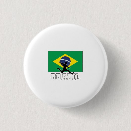 Brasilianische Fußballnationalmannschaft Button (Vorderseite)