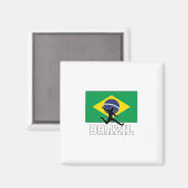 Brasilianische Fußballnationalmannschaft Magnet (Vorderseite/Rückseite)