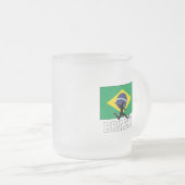 Brasilianische Fußballnationalmannschaft Mattglastasse (VorderseiteRechts)