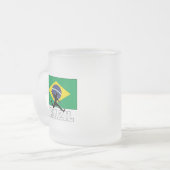 Brasilianische Fußballnationalmannschaft Mattglastasse (Vorderseite Links)