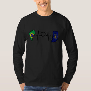 Brasilianische Indiana-Flagge Brasilien Indiana H T-Shirt
